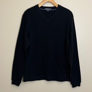 Ike by Ike Behar Black V-Neck Top